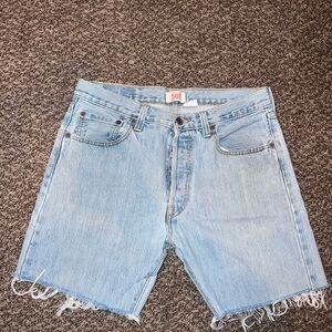 Levi's 501s reworked Classic Light Blue Jean Shorts